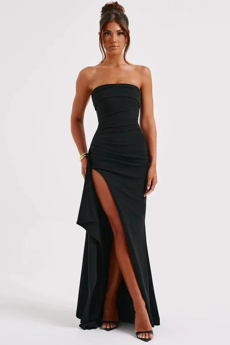 Abendkleid Mit Hohem Schlitz - Anna