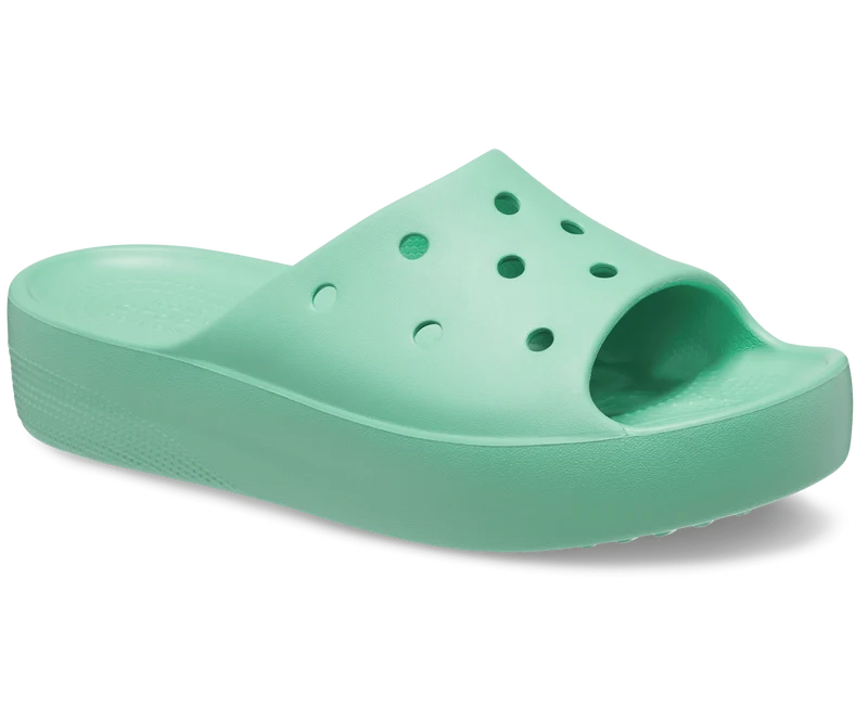 Crocs Klassische Unisex-Plateaurutsche – Jadestein