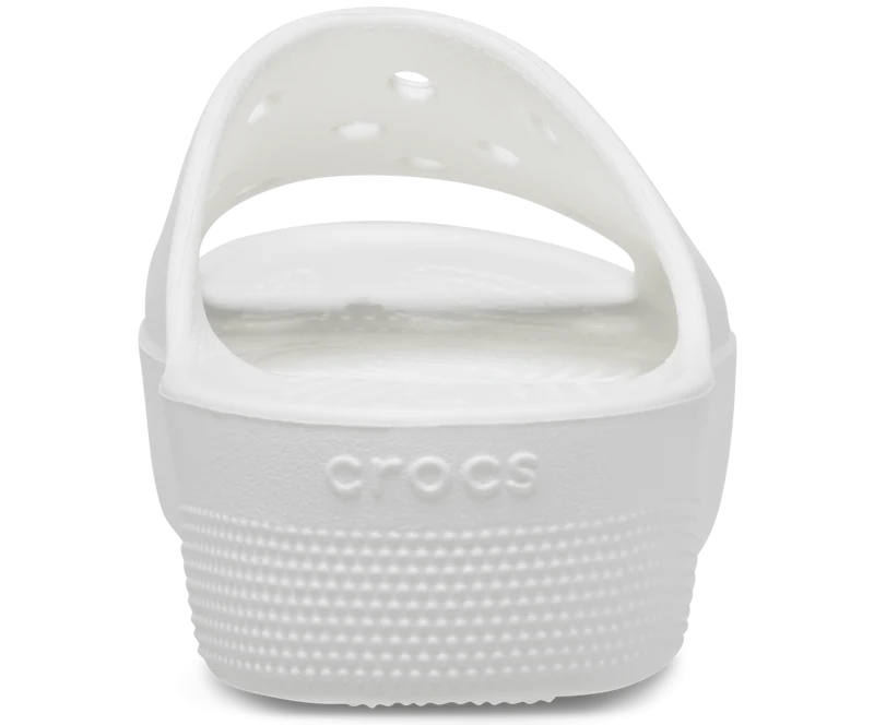 Crocs Klassische Unisex-Plateaurutsche – Weiß