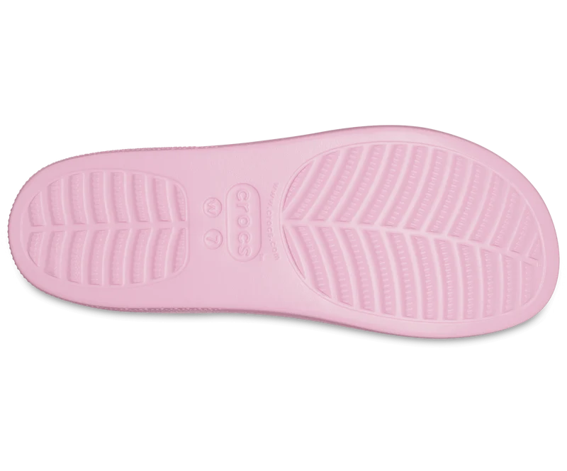 Crocs Klassische Unisex-Plateaurutsche – Flamingo