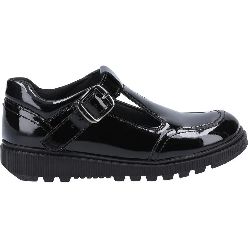 Hush Puppies Kerry Schulschuhe aus Lackleder für Mädchen – Schwarz