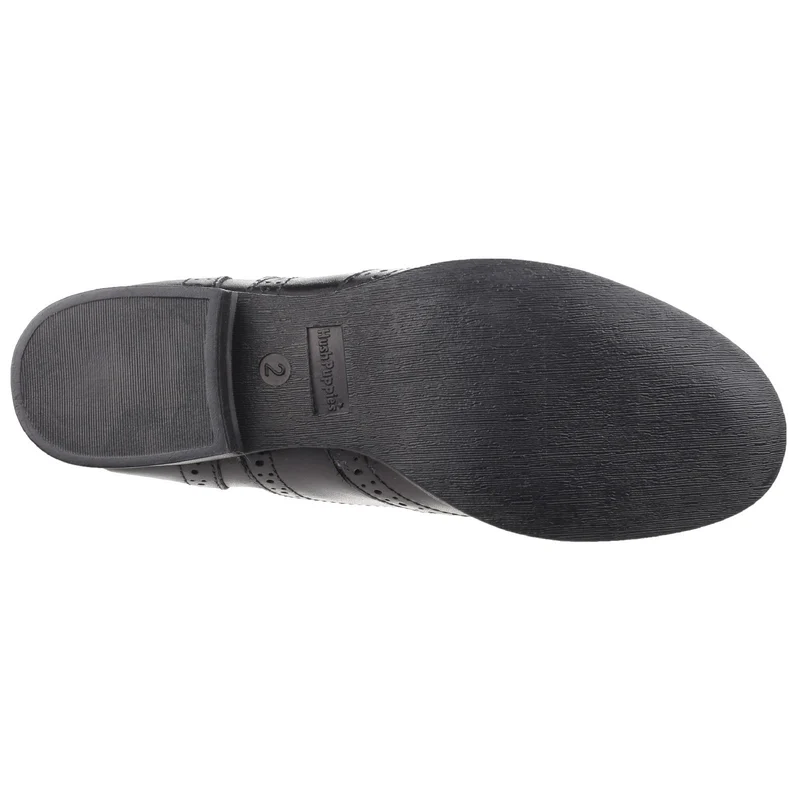 Hush Puppies Kada Leder-Schulschuhe für Mädchen – Schwarz