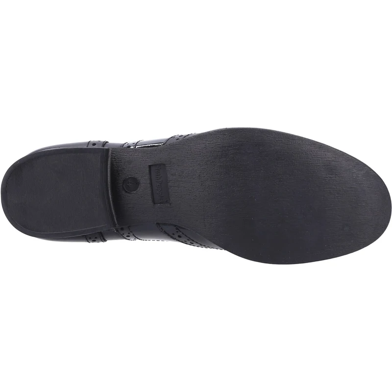Hush Puppies Kada Leder-Schulschuhe für Mädchen – Schwarz