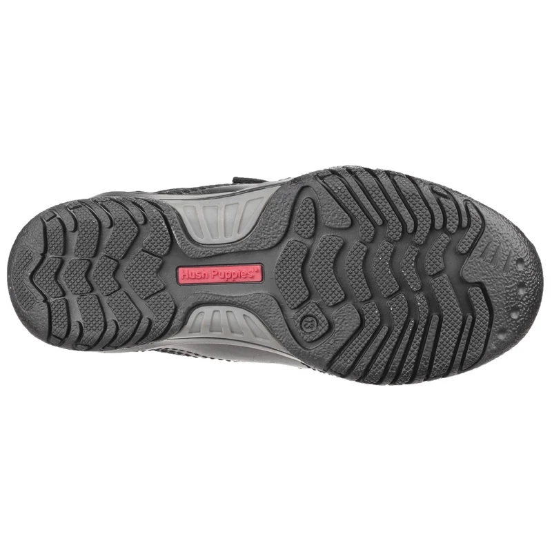 Hush Puppies Jezza Leder-Schulschuhe für Jungen – Schwarz
