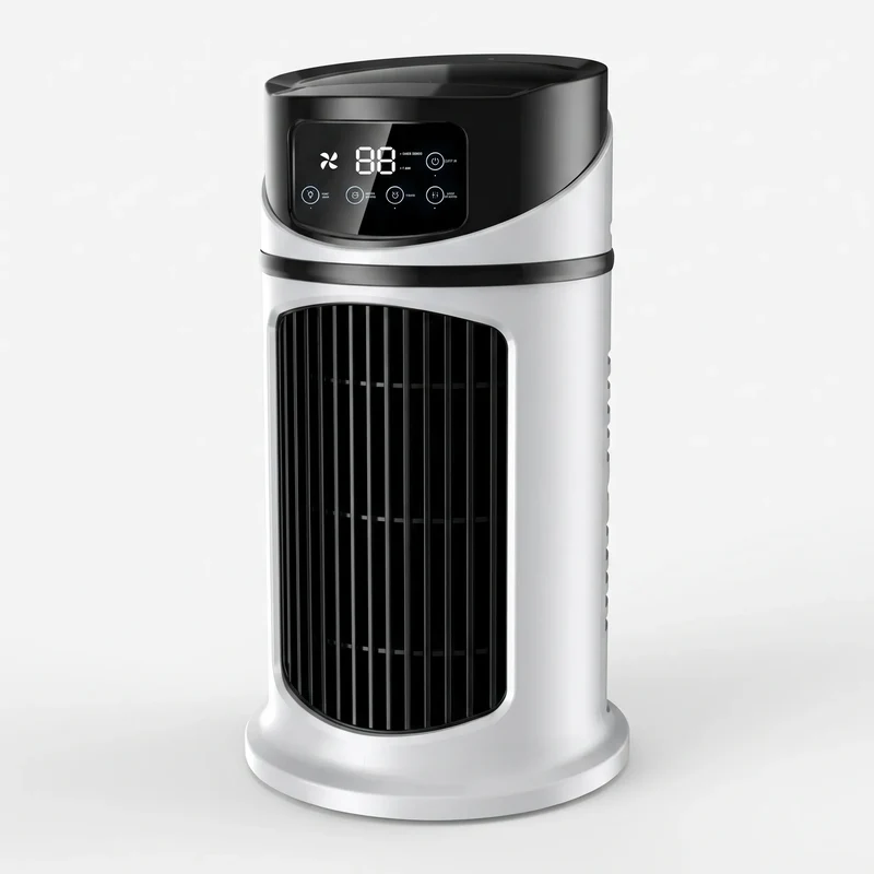 Kompakter Tischventilator Mit Integrierter Wasserkühlung - Breezify