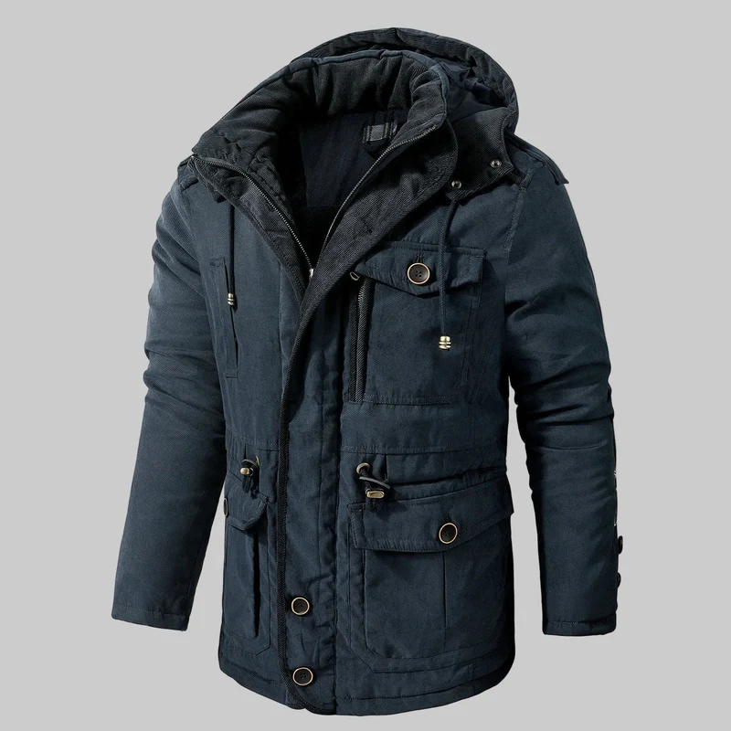 Herren-Parka Mit Kapuze Und Bündchen - Carlos
