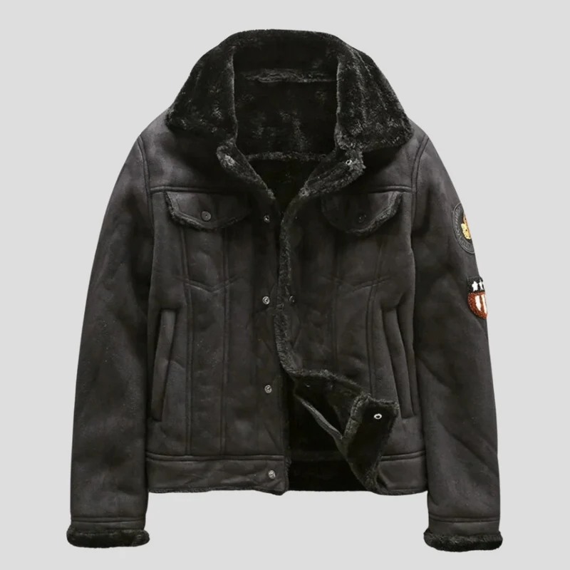 Herren-Bikerjacke Im Klassischen Stil - Mio
