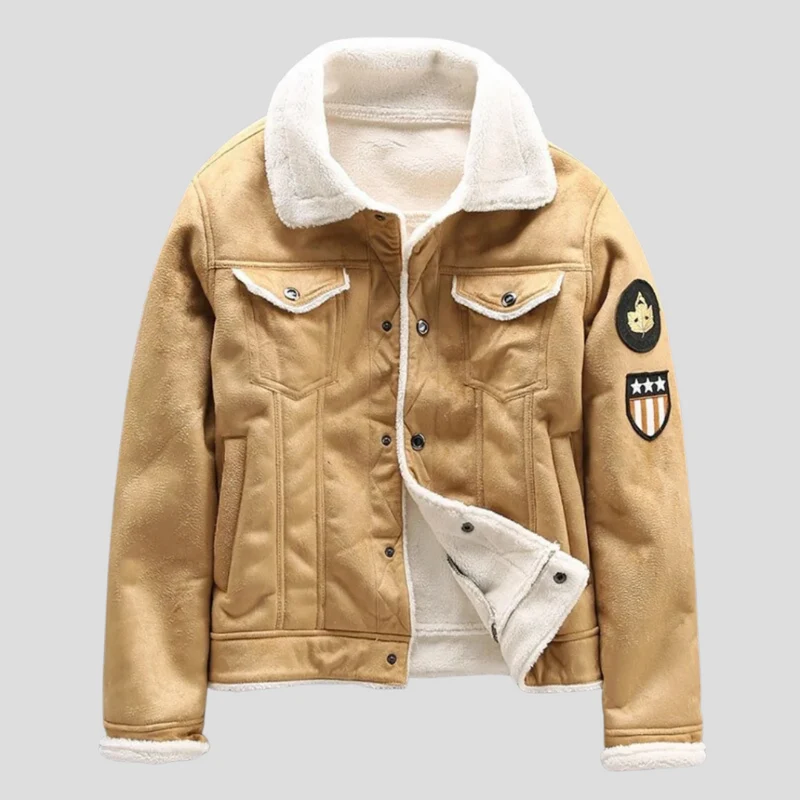 Herren-Bikerjacke Im Klassischen Stil - Mio