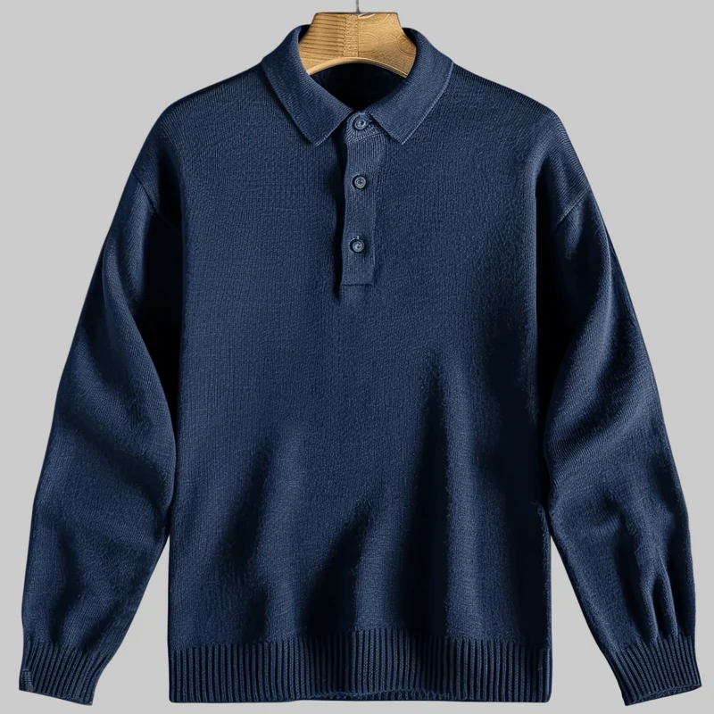Langärmeliger Polo-Pullover - Tiago