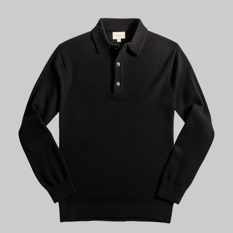 Langärmeliger Polo-Pullover - Tiago