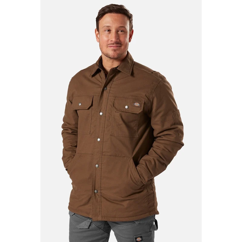 Dickies Herren Flex Duck Hemdjacke – Braun
