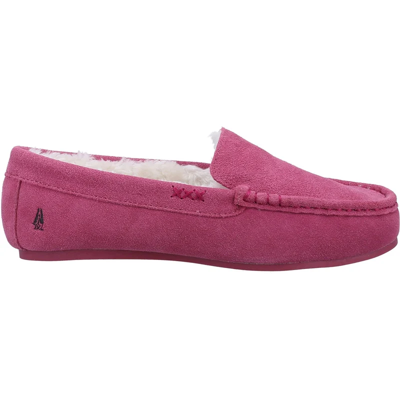 Hush Puppies Damen Annie Mokassin-Wildleder-Slipper – Rosa