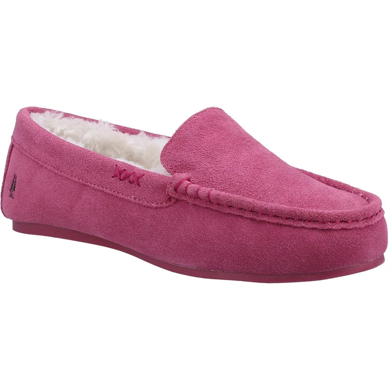 Hush Puppies Damen Annie Mokassin-Wildleder-Slipper – Rosa
