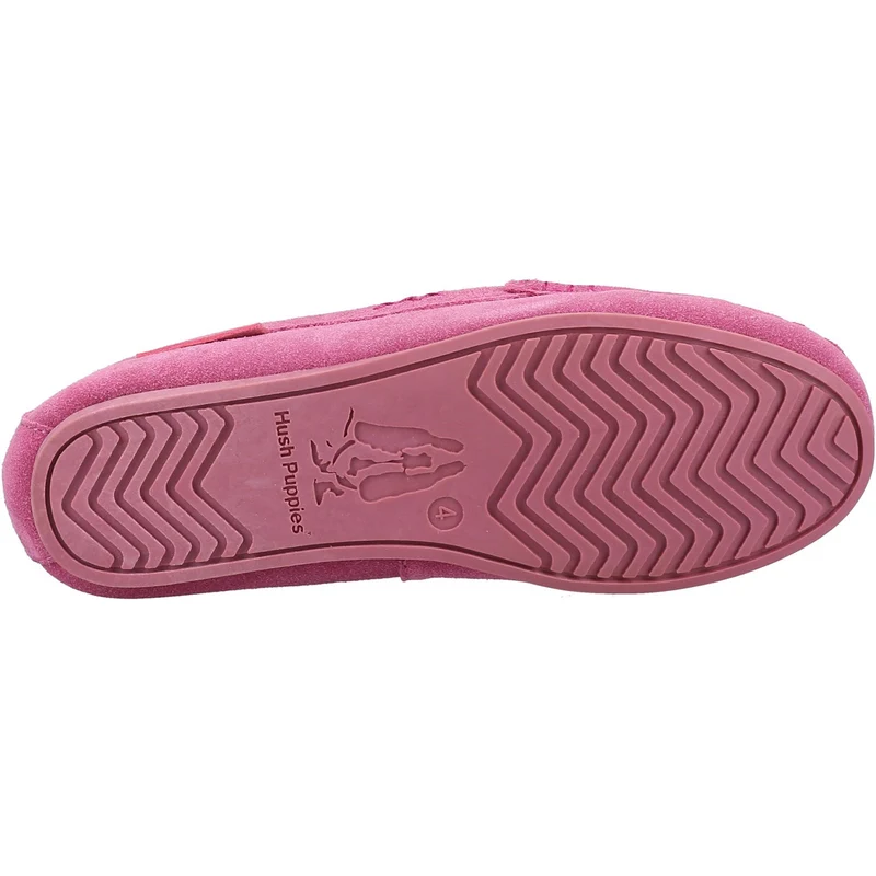 Hush Puppies Damen Annie Mokassin-Wildleder-Slipper – Rosa