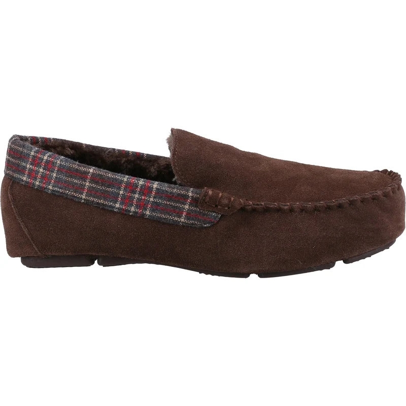Hush Puppies Herren Andreas Wildleder Slipper – Braun
