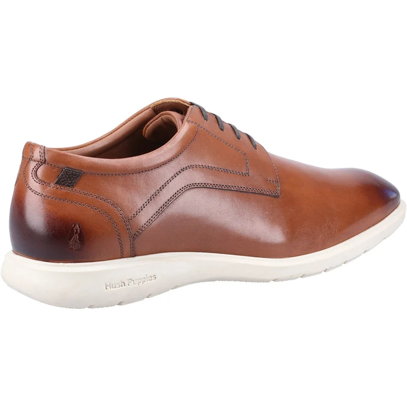 Hush Puppies Herren-Amos-Lederschuh – Hellbraun