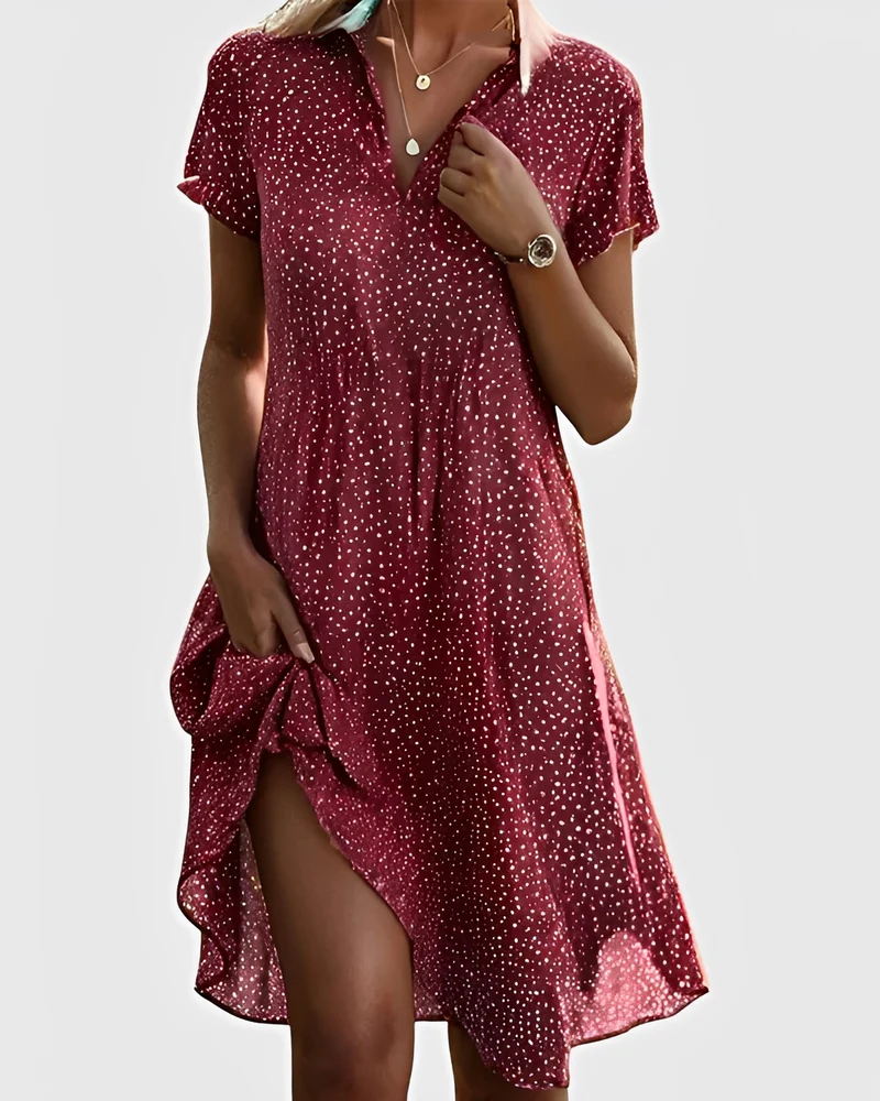 Vivella - Elegantes Midikleid mit V-Ausschnitt