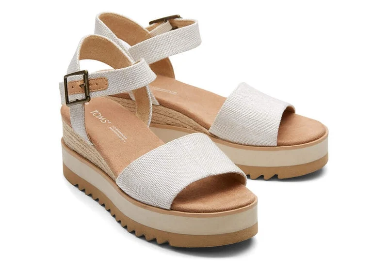 TOMS Damen-Diana-Keilsandale – Natur