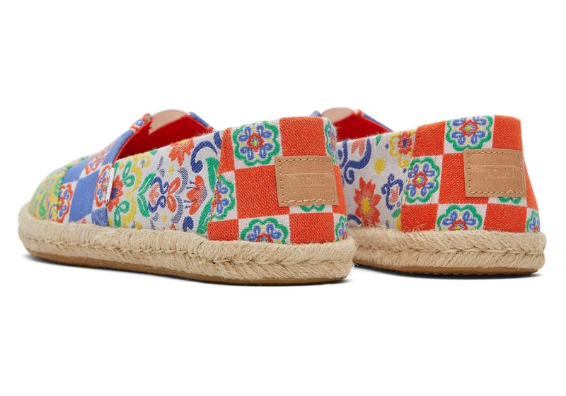 TOMS Damen Alpargata Rope Espadrille – Rote mediterrane Fliesen