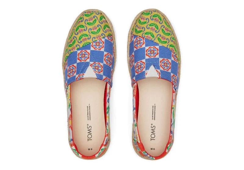 TOMS Damen Alpargata Rope Espadrille – Rote mediterrane Fliesen