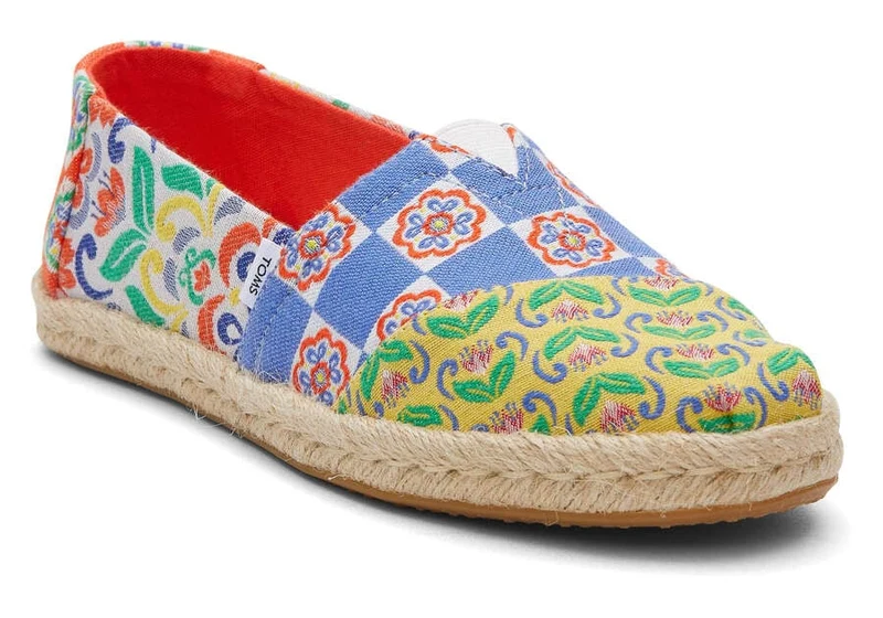 TOMS Damen Alpargata Rope Espadrille – Rote mediterrane Fliesen
