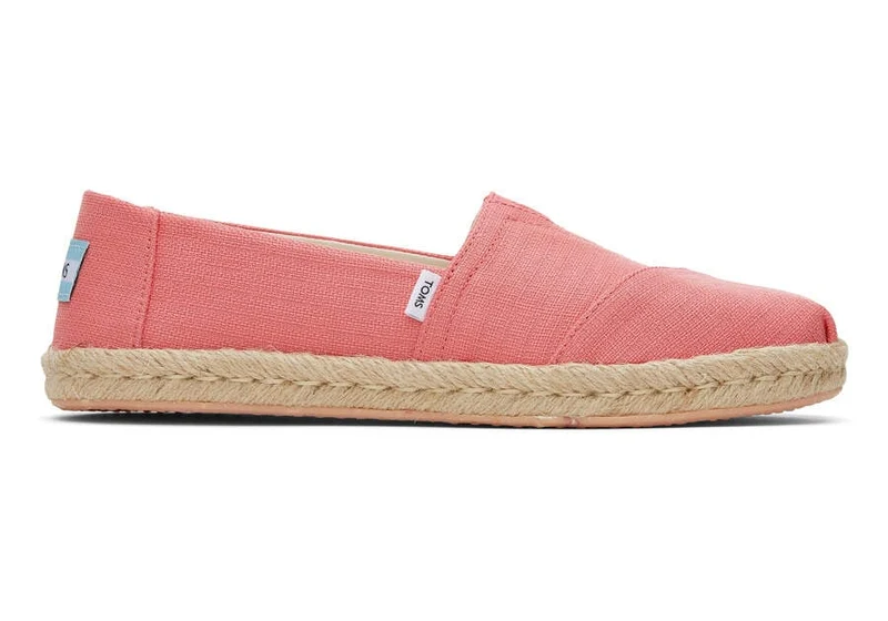 TOMS Damen Alpargata Eco Rope Espadrille – Pfirsich