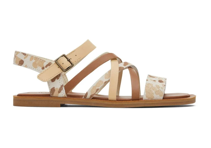 TOMS Sandale mit Sephina-Print für Damen – Beige