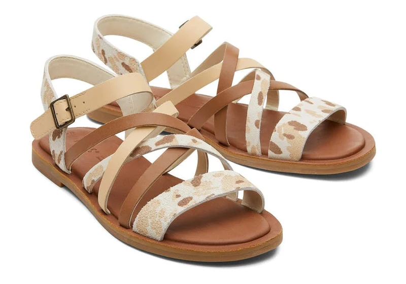 TOMS Sandale mit Sephina-Print für Damen – Beige