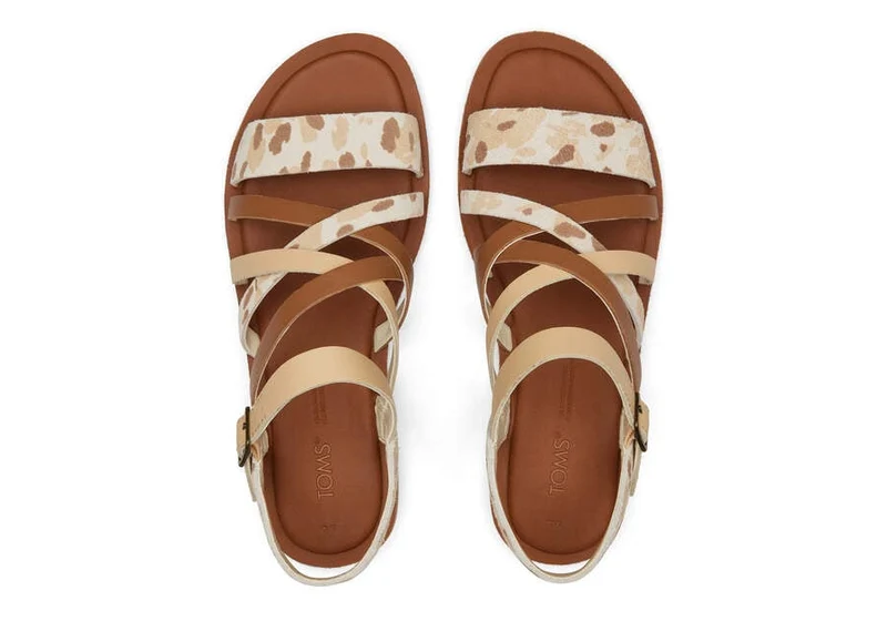 TOMS Sandale mit Sephina-Print für Damen – Beige