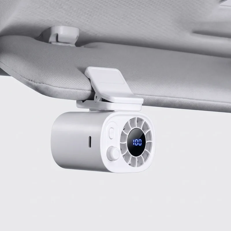 Tragbarer Klemmventilator Mit Display - Aeroclip