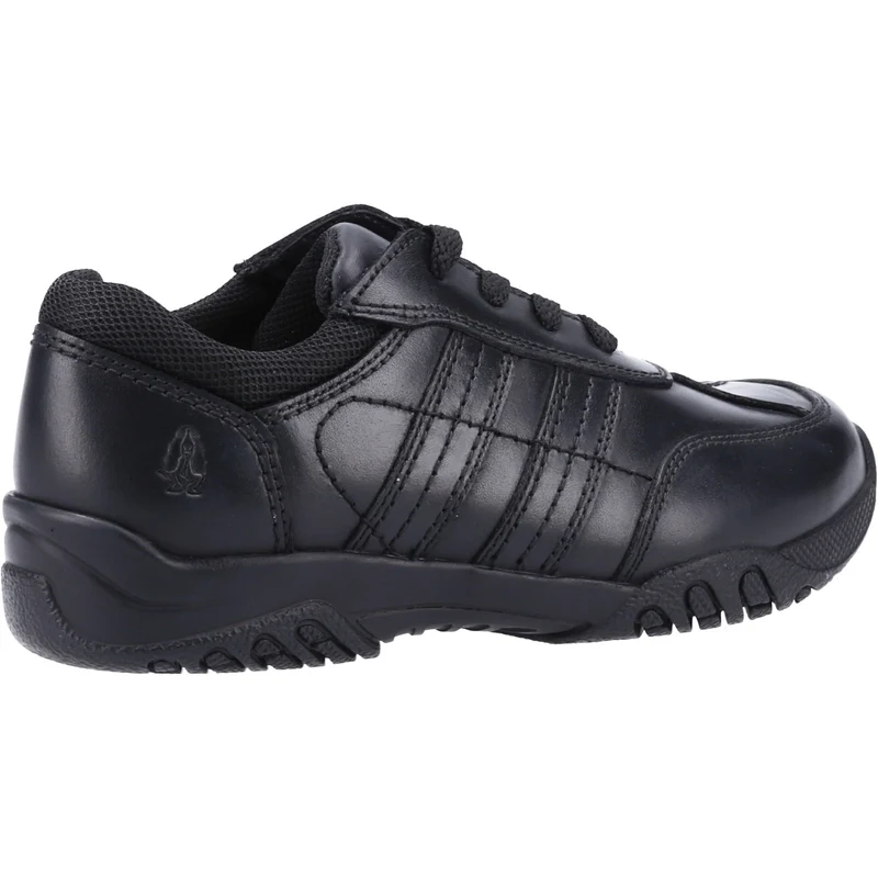 Hush Puppies Jezza 2 Leder-Schulschuhe für Jungen – Schwarz