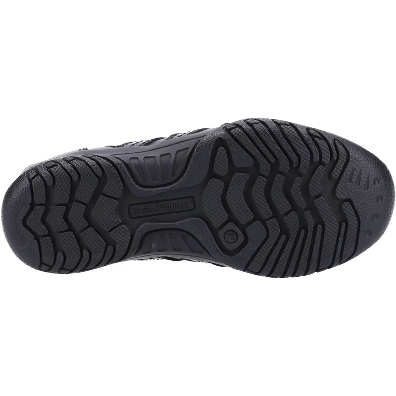 Hush Puppies Jezza 2 Leder-Schulschuhe für Jungen – Schwarz