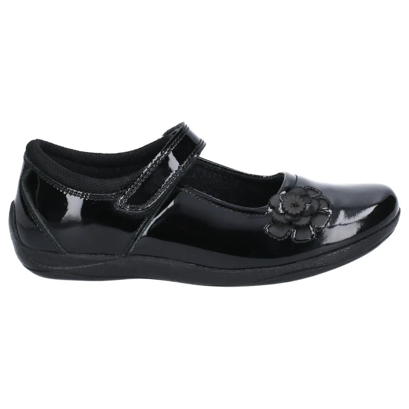 Hush Puppies Jessica Schulschuhe aus Lackleder für Mädchen – Schwarz