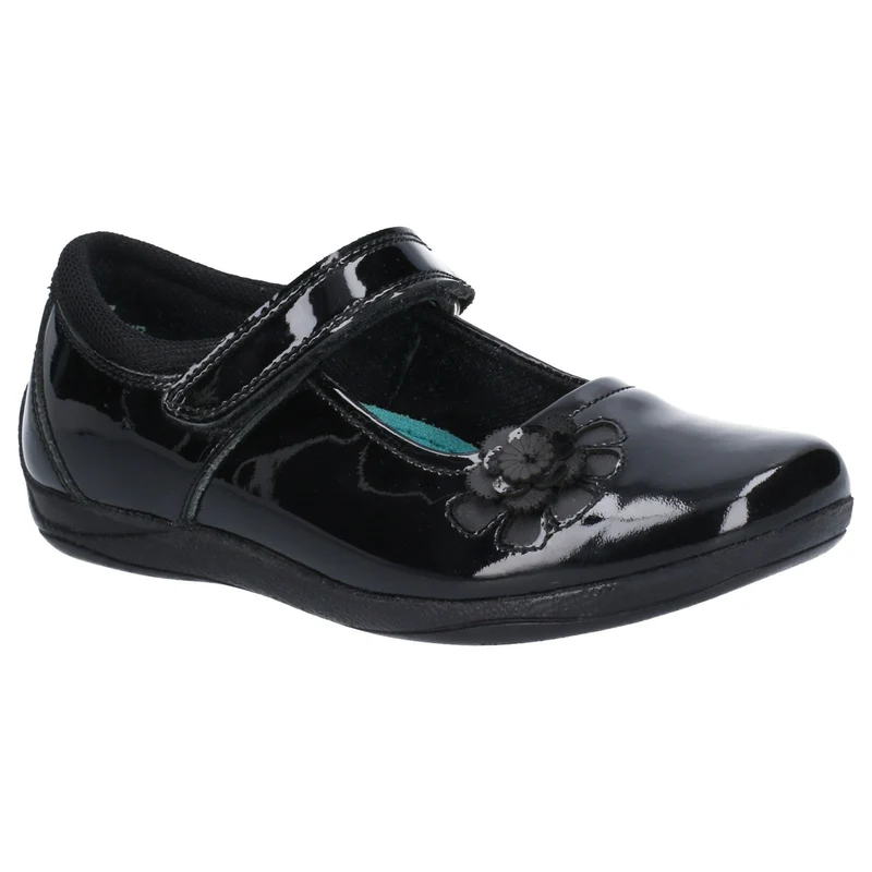 Hush Puppies Jessica Schulschuhe aus Lackleder für Mädchen – Schwarz