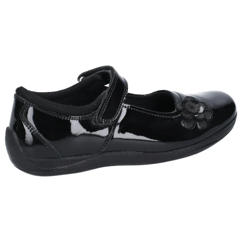 Hush Puppies Jessica Schulschuhe aus Lackleder für Mädchen – Schwarz