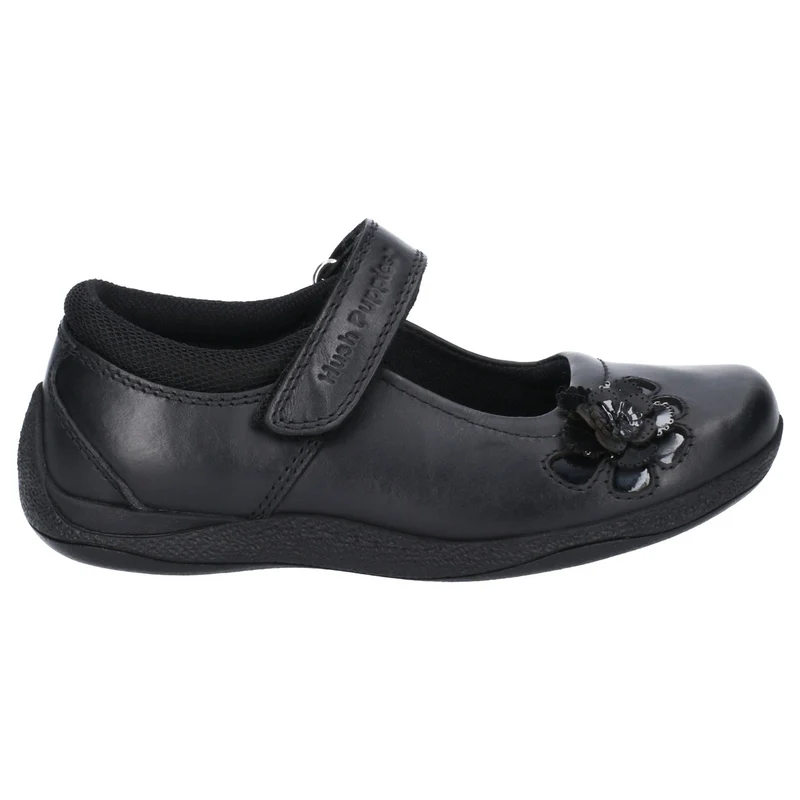 Hush Puppies Schulschuhe „Jessica“ aus Leder für Mädchen – Schwarz
