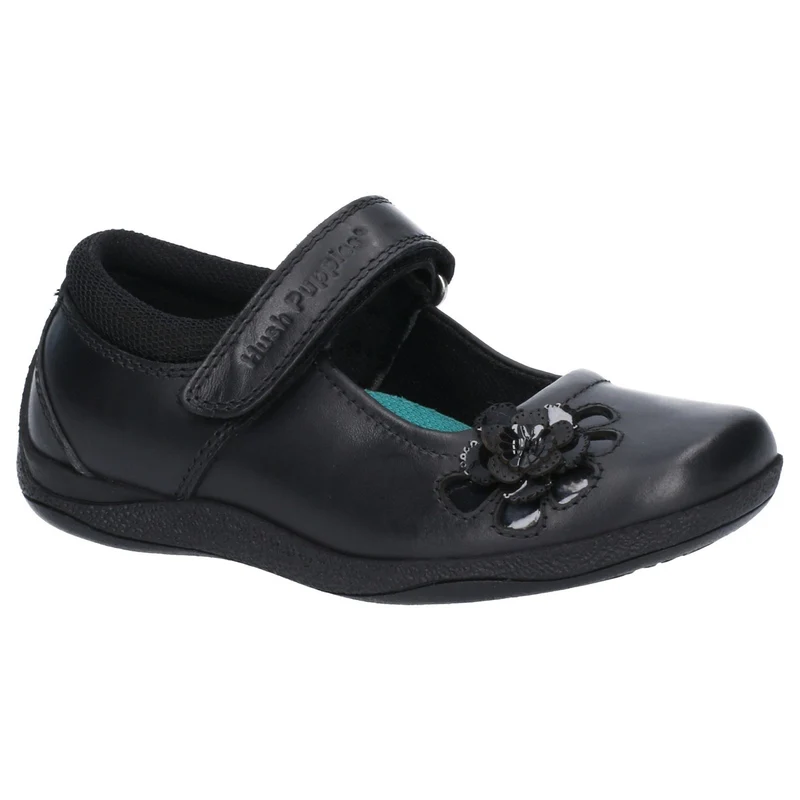 Hush Puppies Schulschuhe „Jessica“ aus Leder für Mädchen – Schwarz