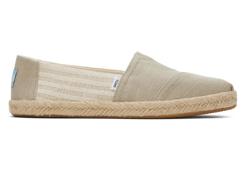 TOMS Alpargata Eco Espadrille aus recycelter Baumwolle für Damen – Natur