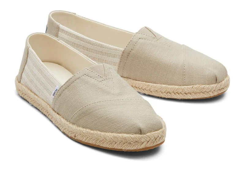 TOMS Alpargata Eco Espadrille aus recycelter Baumwolle für Damen – Natur