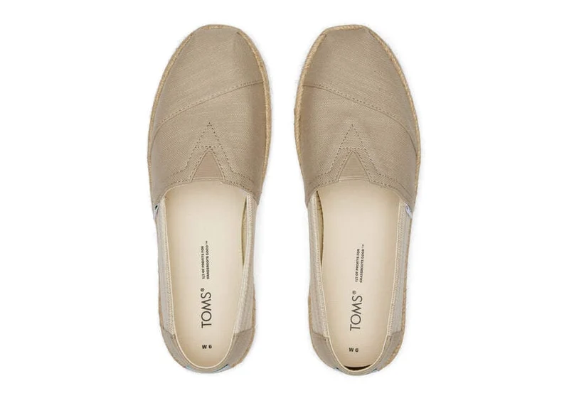 TOMS Alpargata Eco Espadrille aus recycelter Baumwolle für Damen – Natur