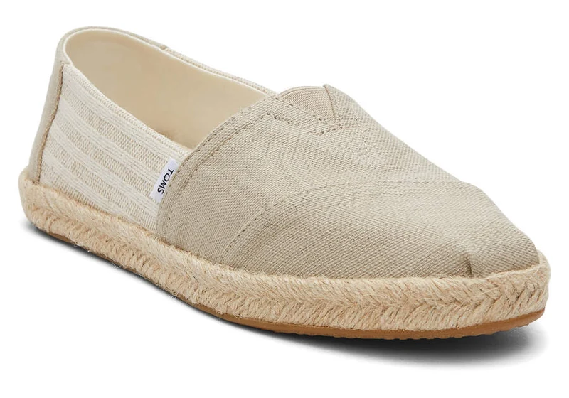 TOMS Alpargata Eco Espadrille aus recycelter Baumwolle für Damen – Natur