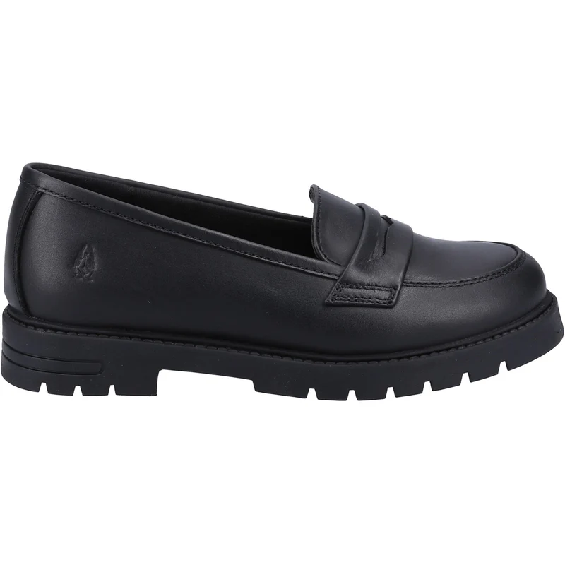 Hush Puppies Schulschuhe aus Hazel-Leder für Mädchen – Schwarz