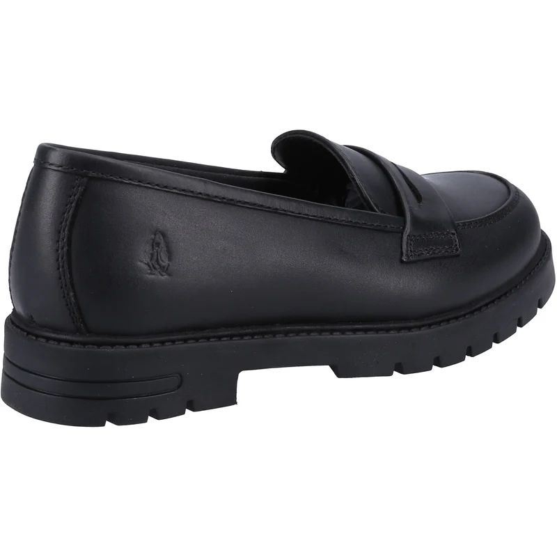 Hush Puppies Schulschuhe aus Hazel-Leder für Mädchen – Schwarz