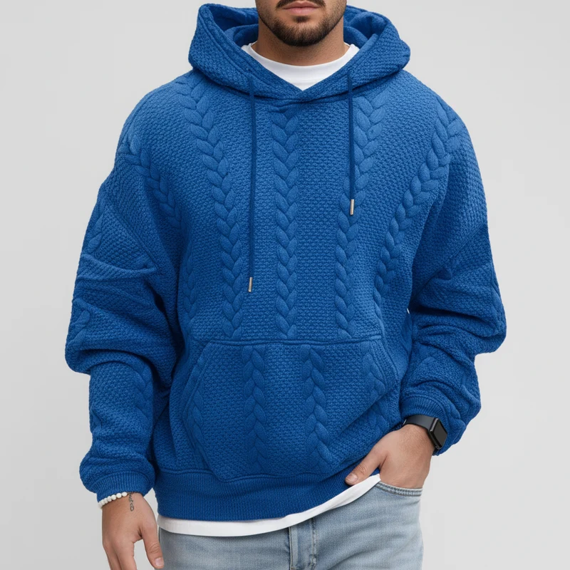 Zopfmuster-Pullover Mit Kapuze - Carlos