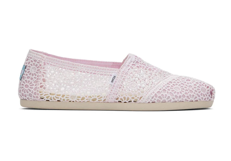 TOMS Marokkanische Alpargata-Häkel-Espadrille für Damen – Flieder