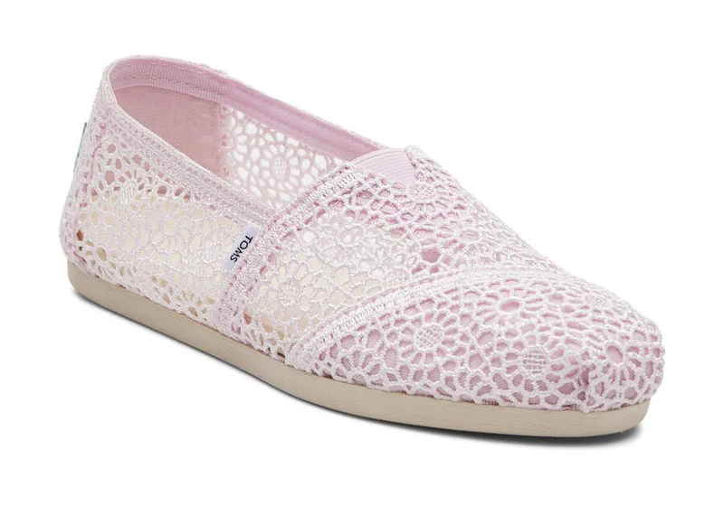 TOMS Marokkanische Alpargata-Häkel-Espadrille für Damen – Flieder