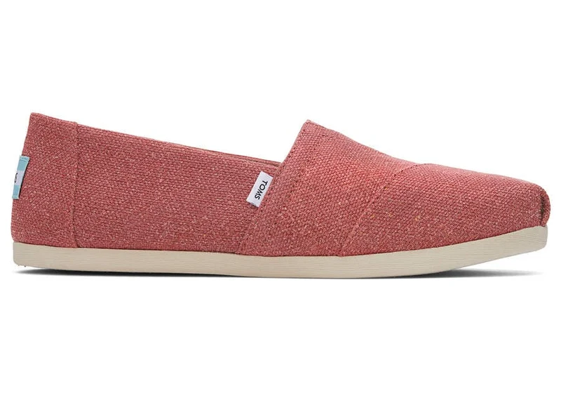 TOMS Alpargata Metallic-Leinen-Espadrille für Damen - Faded Rose