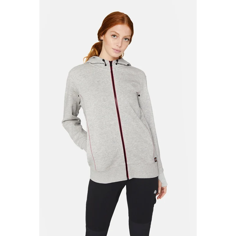 Dickies Performance-Hoodie für Damen – Grau