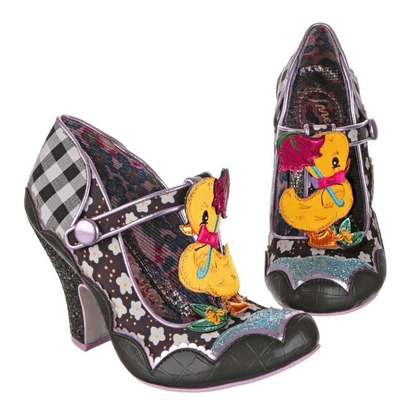 Irregular Choice Damen Duck You High Heel - Schwarz