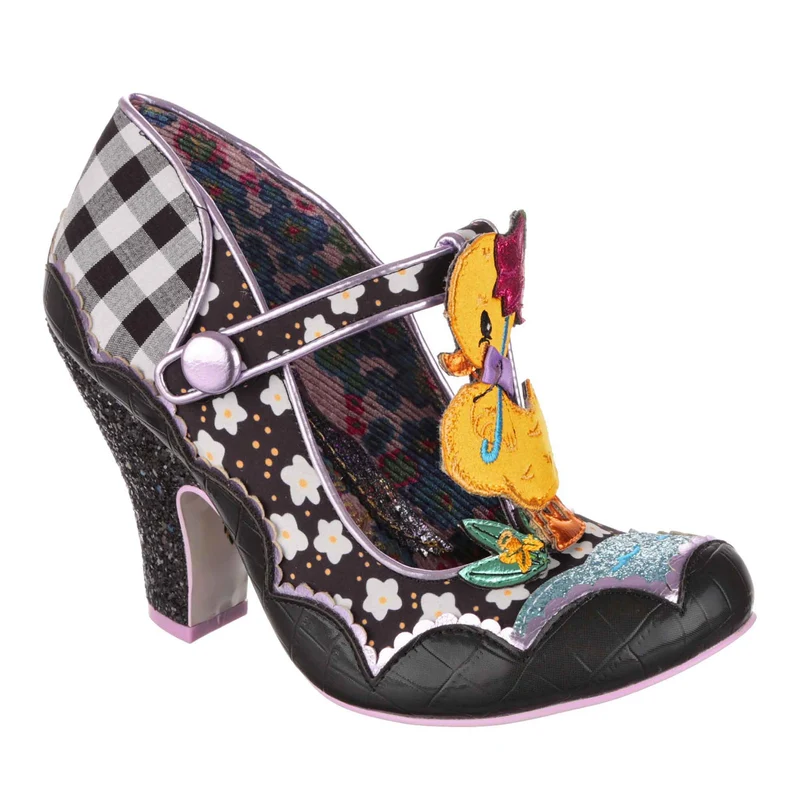 Irregular Choice Damen Duck You High Heel - Schwarz